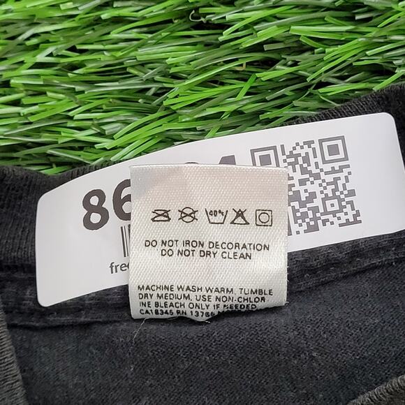 Vintage 1993 Marathon Shirt Womens Medium 19x23 Black Schwister - Picture 8 of 15